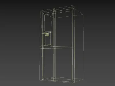 LG InstaView Refrigerator Low-poly 3D model