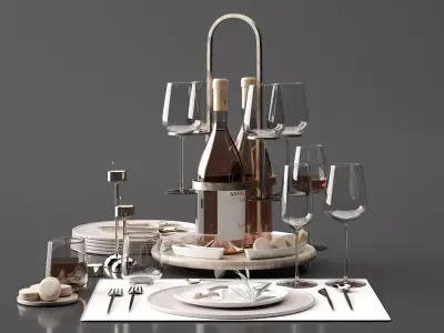 Drink Set 3D model