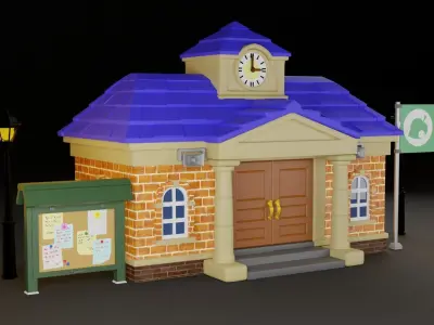 Animal Crossing Resident Services 3D model