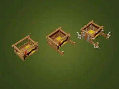 Goblins Storage Game ready Low-poly 3D model