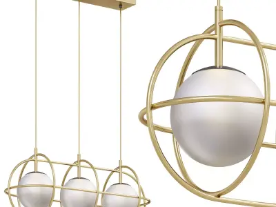 Eclipse Linear Pendant by lightology 3D model