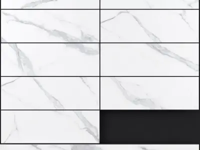 Keros Tajmahal Statuario Set 2 3D model