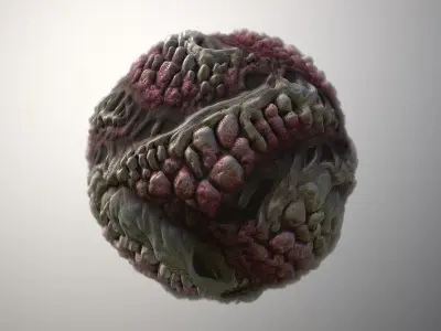 Material Skin Monster 2 Seamless PBR Texture Texture