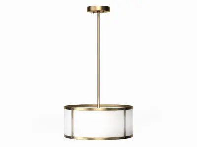 Aaru Fabric Semi Flush Mount MK5P 3D model