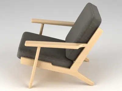 Hans J Wegner Arm Chair 3D model