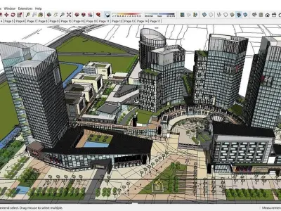 Sketchup Shopping Center D8 3D model