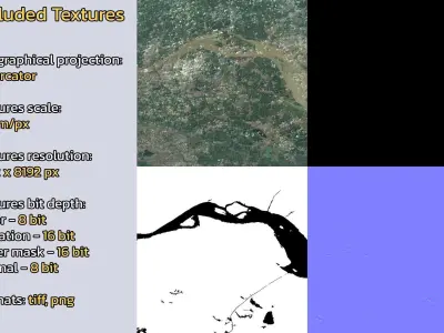 Yangshe China City Landscape 3D Model 3D model