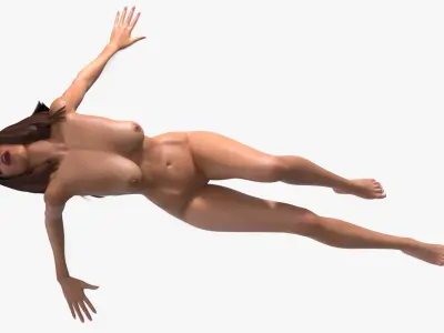  Nude Female Rigged for Maya 