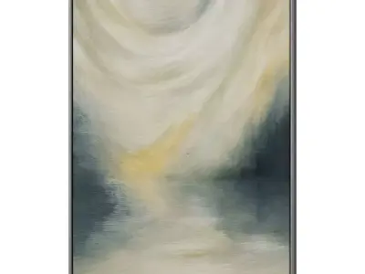 Set of 3 Abstract Paintings in Frames 3D model 26