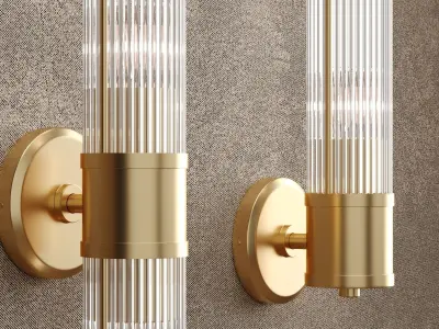 Double and single wall lamps 3D model