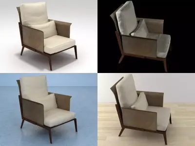 Happy hour armchair 3D model