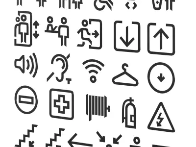 Information signs 5 3D model