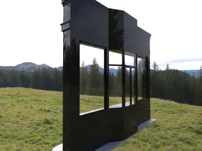 front cafe coffee shop 3D model - 2 3D model