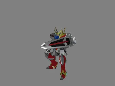 Attacker Gundam 11 3D model