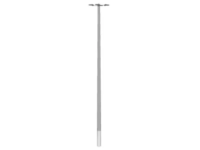 Concrete Lamp Post - Light Pole - Light Post - Street Light 06 3D model