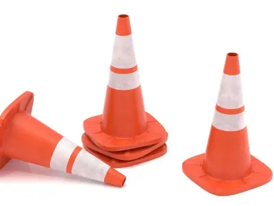 Traffic Cone v2 3D model