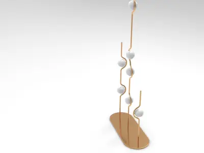 Hull Floor Lamp Low-poly 3D model