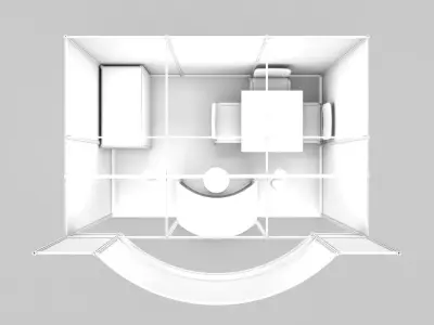 exhibition stand design 3D model