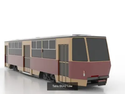 Tatra T6A2 - B6A2 Low 3D Model Pack