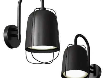 Outdoor Wall Hanging Light Street Lamp Lantern 3D model