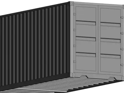 Container Shipping Full Parameter 3D model