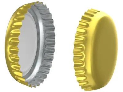 crown bottle cap 3D model