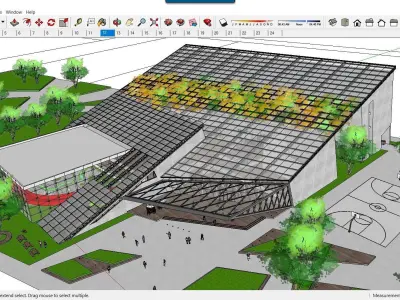 Sketchup Cultral Center F5 3D model