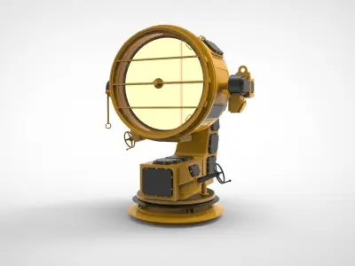 marine searchlight 3D model