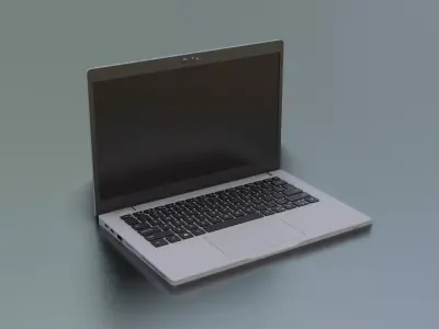 Laptop - 13-3inch Low-poly 3D model