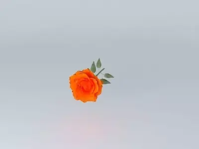 Single Rose Flower Free 3D model
