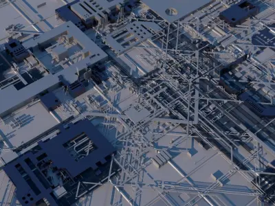 Sci-Fi Structure 01 3D model