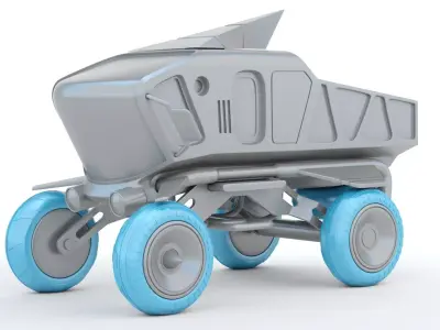 Sci-fi Pickup 3D print model