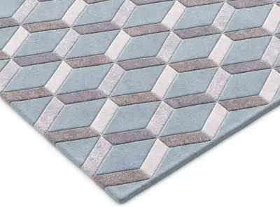Nevio Pure Wool Rug 3D model