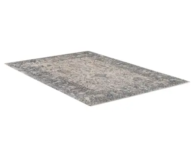 KASHNI WOOL  SILK RUG 3D model