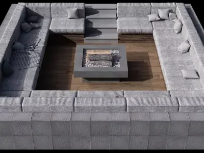 SITTING AREA NO1 A 3D model