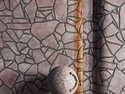 H70 Slate Stone Floor - PBR - 4K Texture