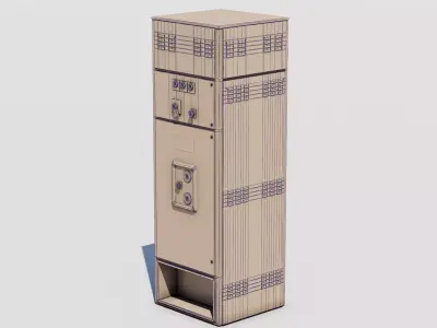 Electrical Box Set Low-poly 3D model