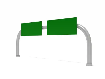 Highway Road Sign 3D model