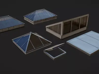 Skylight Low-poly 3D model