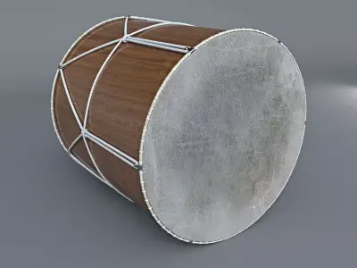 Azerbaijan drum 3D model