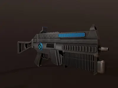 Sci-Fi Bizon Low-poly 3D model