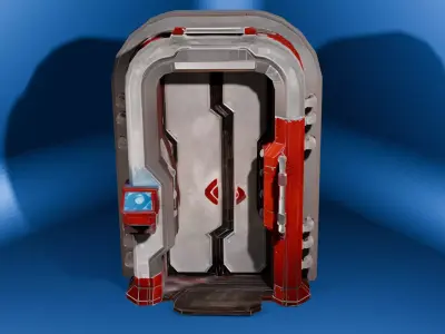Quantum Rift Door Low-poly 3D model