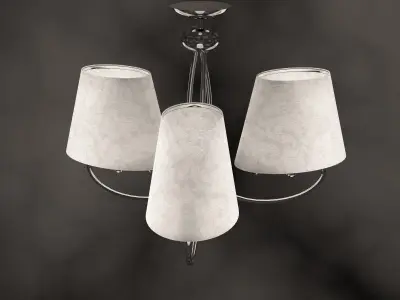 Chandelier with four lamps 3D model purchase