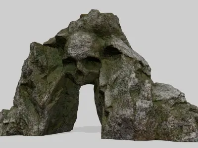 Skull Cave Low-poly 3D model