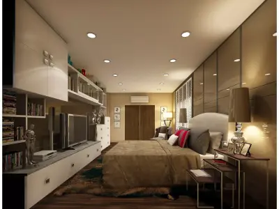 bedroom 10 3D model purchase