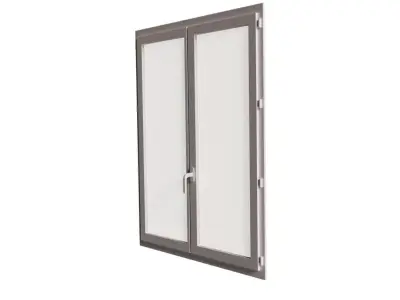 Double windows high detailed 3D model