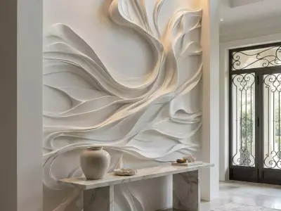 Relief Elegance - 3D Wall Panel Collection Set 5 3D Model Pack