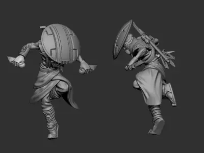 Bowcaster Bounty Hunter Legion Scale 3D print model