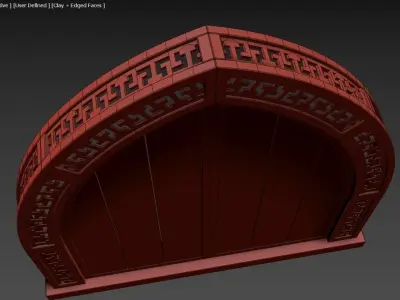 Arched Window 02 3D model