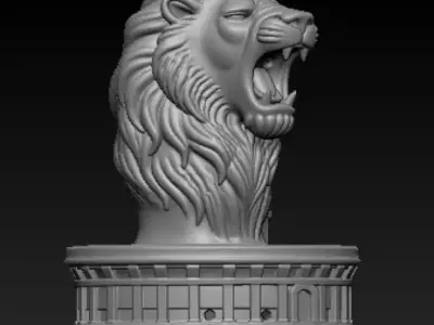 Galatasaray Aslan Tutsuluk Modeli Lion incense Holder Model 3D print model